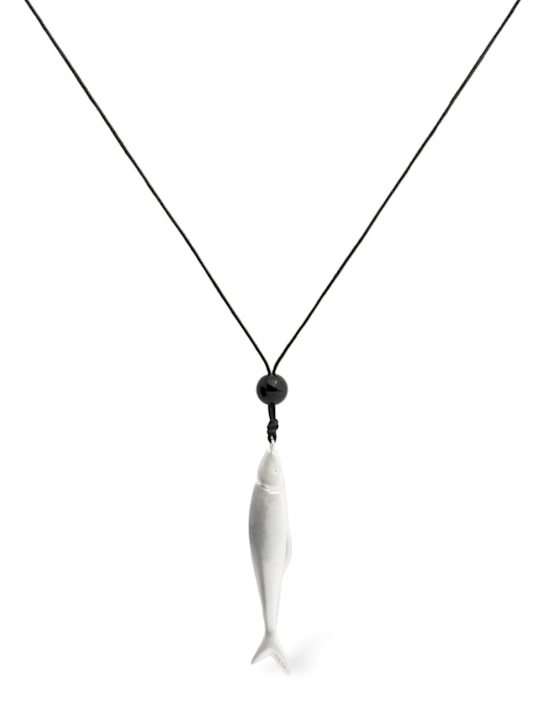 Louis Abel: Mareé long necklace - Noir/Noir - women_0 | Luisa Via Roma