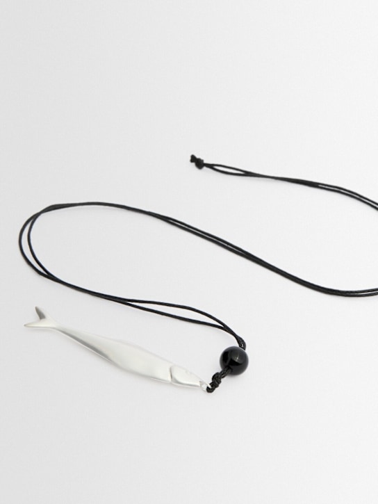 Louis Abel: Mareé long necklace - Noir/Noir - women_1 | Luisa Via Roma