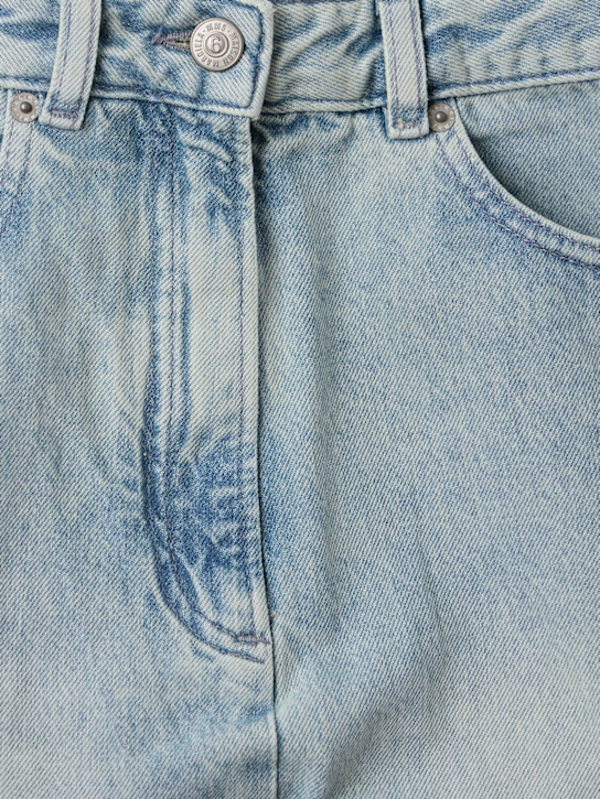 MM6 Maison Margiela: 棉质牛仔裤 - 浅蓝色 - kids-girls_1 | Luisa Via Roma