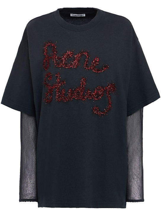 Acne Studios: Edra有机棉长袖T恤 - women_0 | Luisa Via Roma