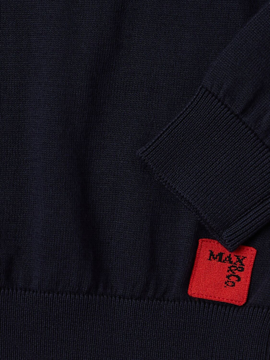 MAX&Co.: Cotton sweatshirt - 海军蓝 - kids-girls_1 | Luisa Via Roma