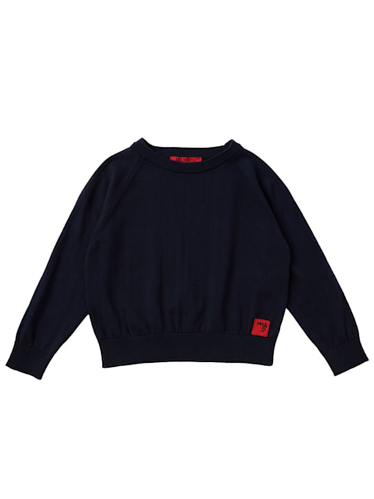 MAX&Co.: Cotton sweatshirt - 海军蓝 - kids-girls_0 | Luisa Via Roma