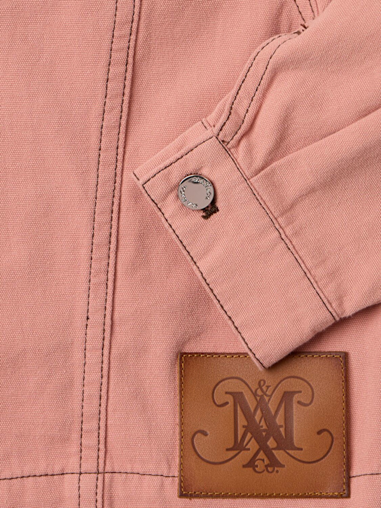 MAX&Co.: Cotton gabardine jacket - Rose - kids-girls_1 | Luisa Via Roma