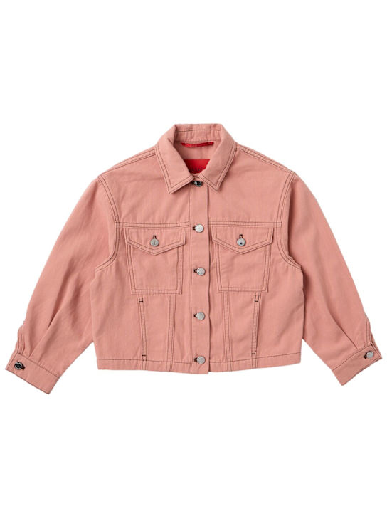 MAX&Co.: Cotton gabardine jacket - Rose - kids-girls_0 | Luisa Via Roma