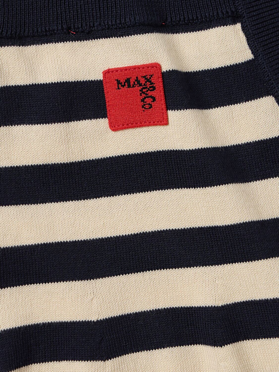 MAX&Co.: Cotton tank top - 米黄色/海军蓝 - kids-girls_1 | Luisa Via Roma