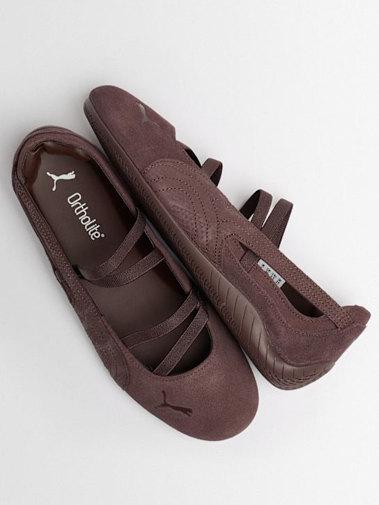 PUMA: Speedcat Ballet python embossed sneakers - 深棕色 - women_1 | Luisa Via Roma