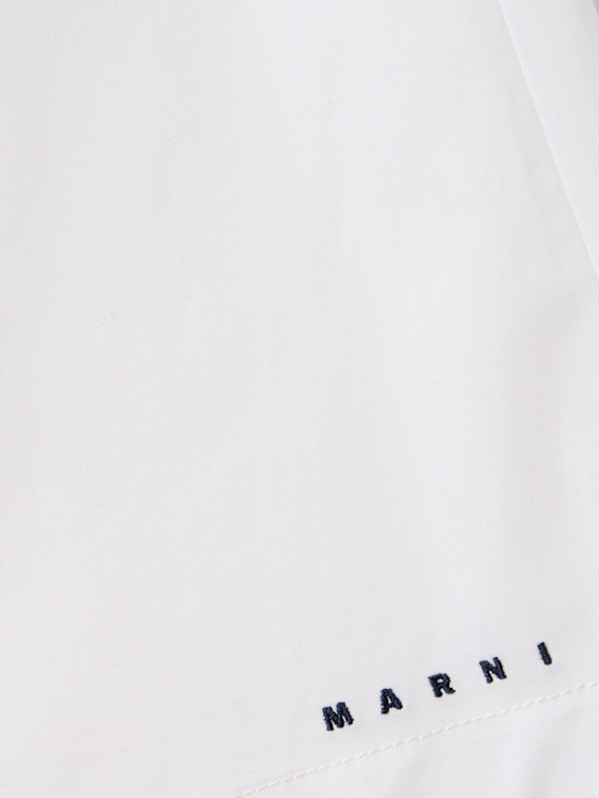 Marni Junior: Cotton skirt - White - kids-girls_1 | Luisa Via Roma