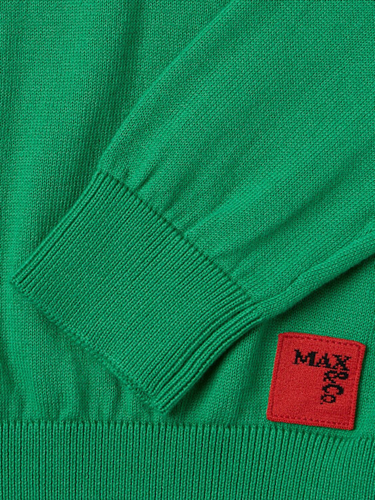 MAX&Co.: Cotton sweatshirt - 绿色 - kids-girls_1 | Luisa Via Roma