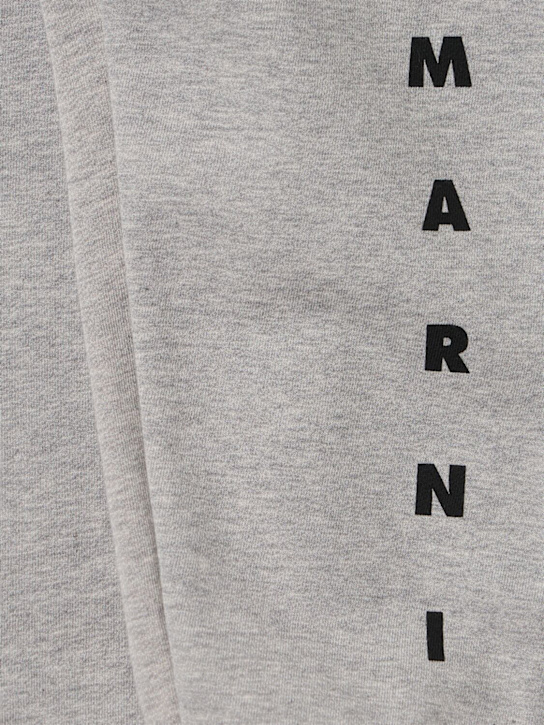 Marni Junior: Cotton pants - Gris - kids-girls_1 | Luisa Via Roma