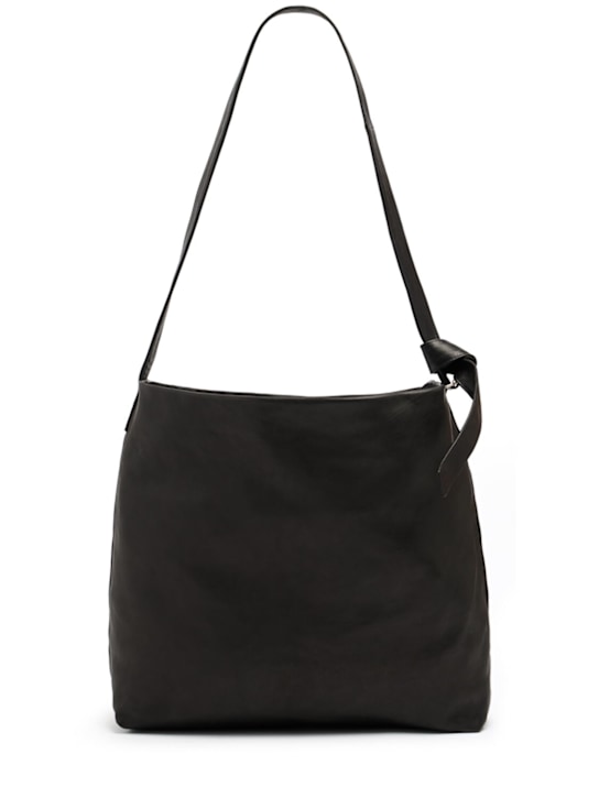 Ann Demeulemeester: Large Tosh柔软单肩包 - 黑色 - men_0 | Luisa Via Roma