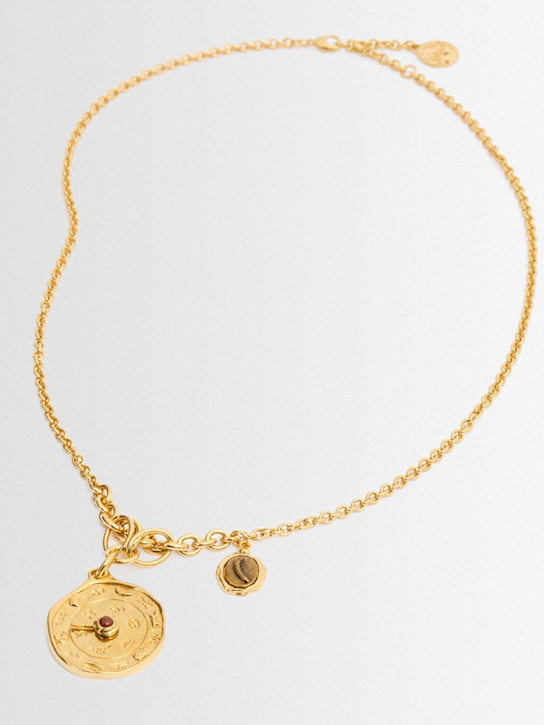 Chloé: Medals long necklace - Yellow - women_1 | Luisa Via Roma