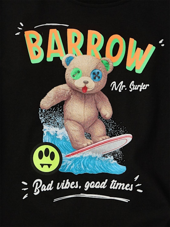 Barrow: Printed cotton jersey t-shirt - Schwarz - kids-boys_1 | Luisa Via Roma