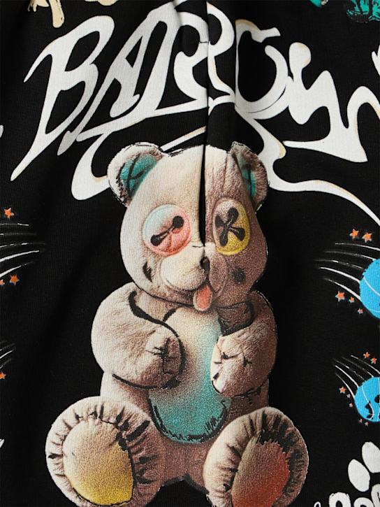 Barrow: Cotton sweat shorts - 黑色 - kids-boys_1 | Luisa Via Roma