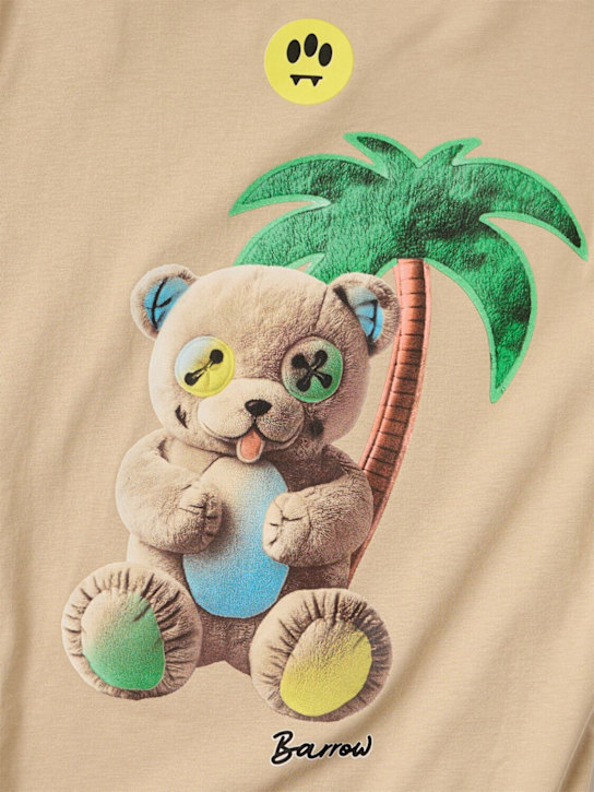 Barrow: Cotton jersey t-shirt - Beige - kids-boys_1 | Luisa Via Roma