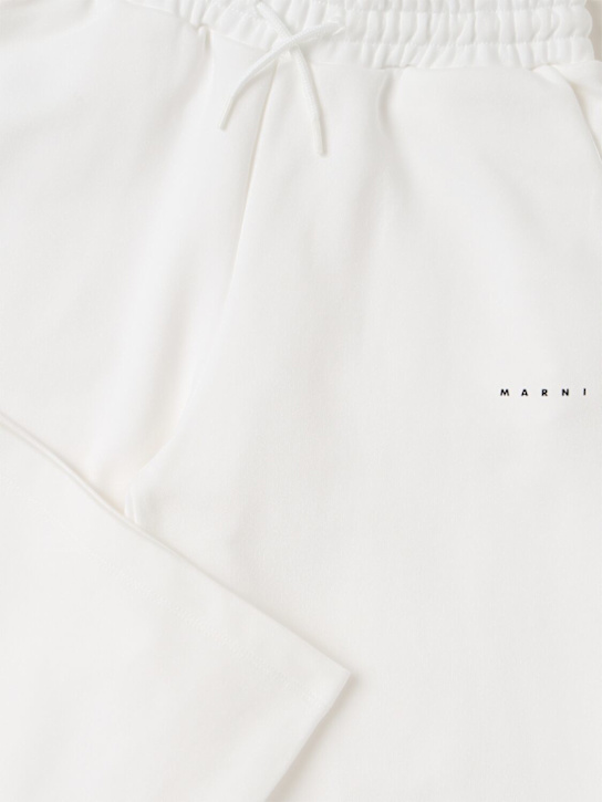 Marni Junior: Cotton pants - 白色 - kids-girls_1 | Luisa Via Roma