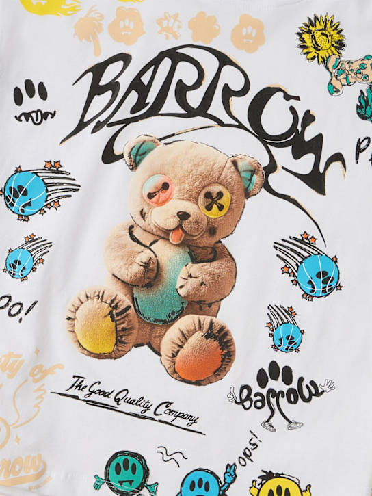 Barrow: Printed cotton jersey t-shirt - Blanc - kids-boys_1 | Luisa Via Roma