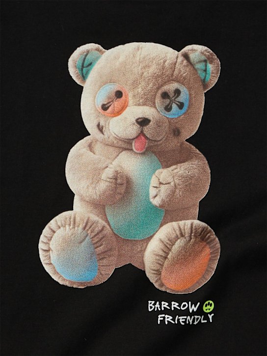 Barrow: Cotton jersey t-shirt - Black - kids-boys_1 | Luisa Via Roma