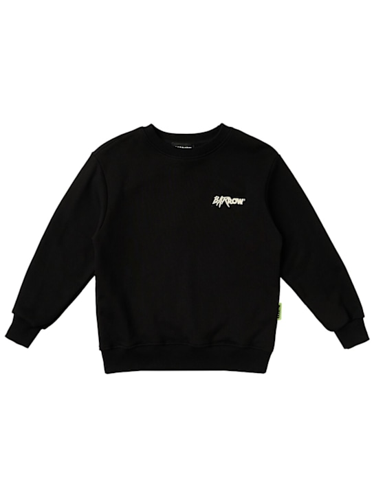 Barrow: Cotton sweatshirt - 黑色 - kids-boys_0 | Luisa Via Roma
