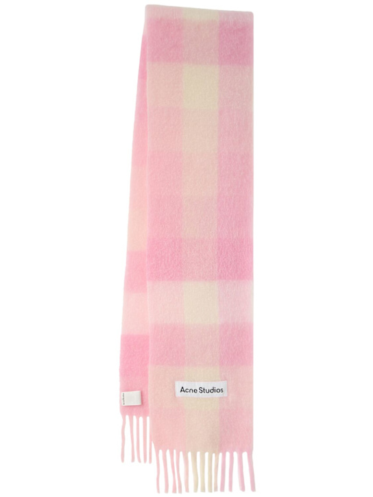 Acne Studios: Vally软羊驼毛混纺围巾 - 糖果粉 - women_0 | Luisa Via Roma