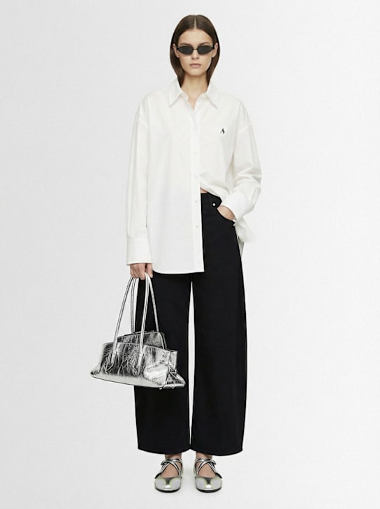 The Attico: Diana parachute canvas overshirt - White/Multi - women_1 | Luisa Via Roma