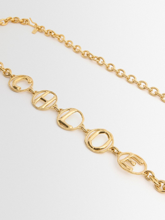 Chloé: Logo黄铜腰带 - 复古金色 - women_1 | Luisa Via Roma