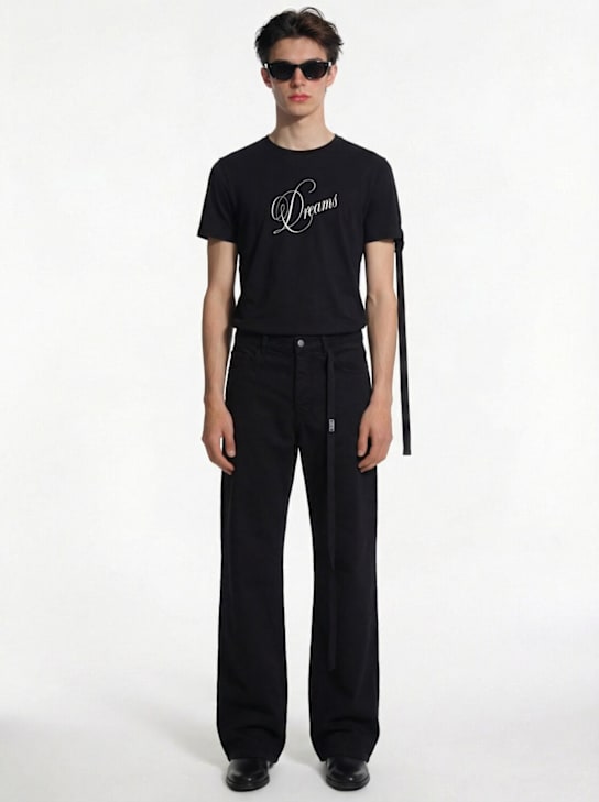 Ann Demeulemeester: Baptist printed standard fit t-shirt - Schwarz - men_1 | Luisa Via Roma