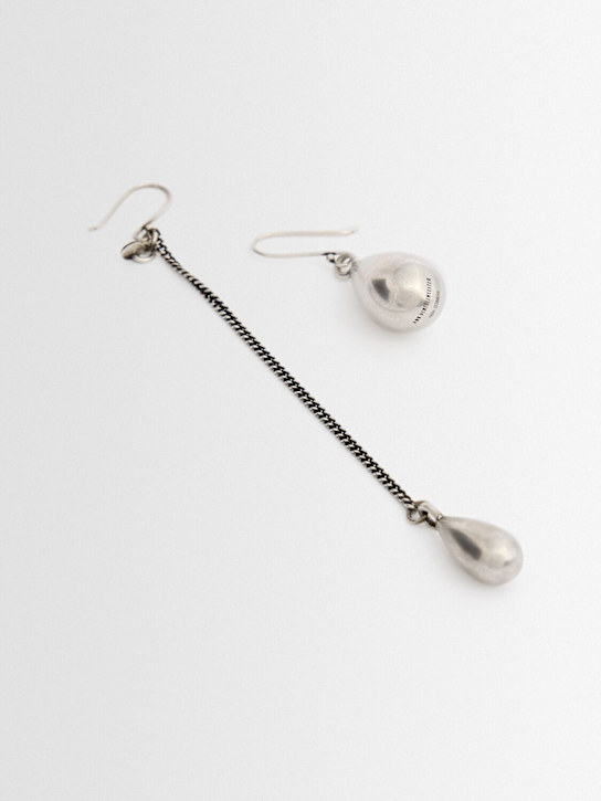 Ann Demeulemeester: Judith吊坠&链条耳环 - 古银色 - men_1 | Luisa Via Roma