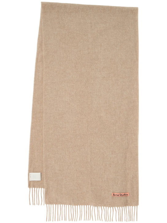 Acne Studios: Canada羊毛围巾 - Oatmeal Melange - women_0 | Luisa Via Roma