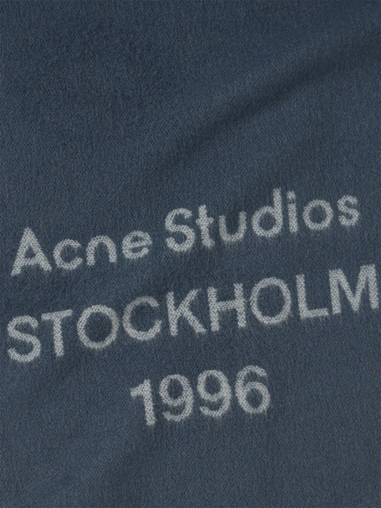 Acne Studios: Venus 1996 wool scarf - Faded Indigo - women_1 | Luisa Via Roma