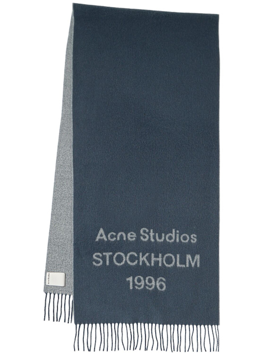 Acne Studios: Venus 1996 wool scarf - Faded Indigo - women_0 | Luisa Via Roma
