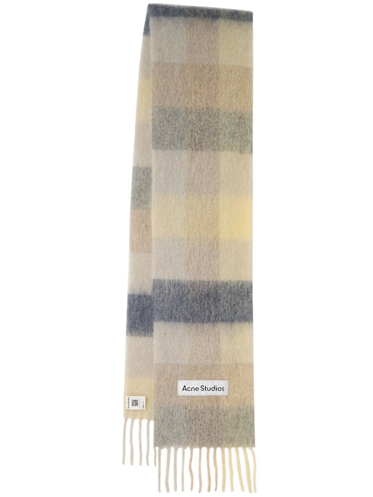Acne Studios: 羊驼毛混纺围巾 - Vanilla/Beige - men_0 | Luisa Via Roma