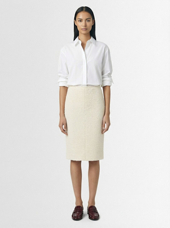 The Row: Esetan cotton shirt - White - women_1 | Luisa Via Roma