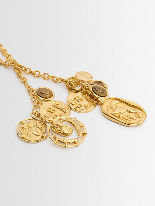 Chloé: Medals长款项链 - 复古金色 - women_1 | Luisa Via Roma