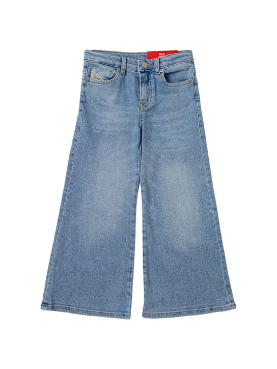 Diesel Kids: Stretch cotton jeans - Bleu - kids-girls_0 | Luisa Via Roma