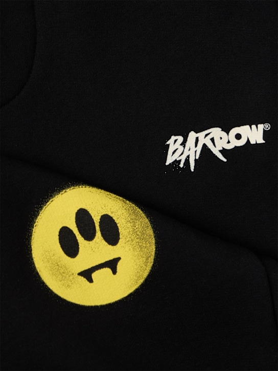 Barrow: Cotton sweatpants - Black - kids-boys_1 | Luisa Via Roma