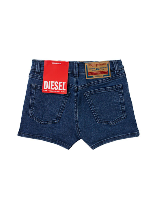 Diesel Kids: Stretch cotton shorts - Bleu - kids-girls_1 | Luisa Via Roma