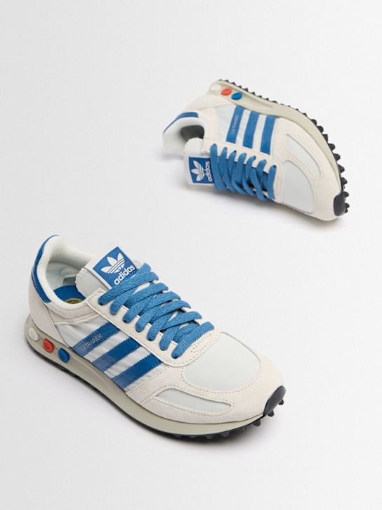 adidas Originals: LA Trainer OG运动鞋 - 灰色/蓝色 - men_1 | Luisa Via Roma