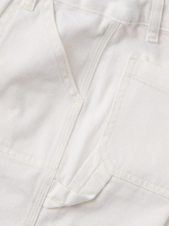 Diesel Kids: Cotton denim shorts - White - kids-boys_1 | Luisa Via Roma