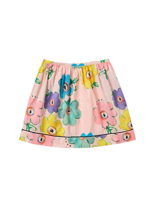 Marni Junior: Dessert Flower printed cotton skirt - Multicolor - kids-girls_0 | Luisa Via Roma