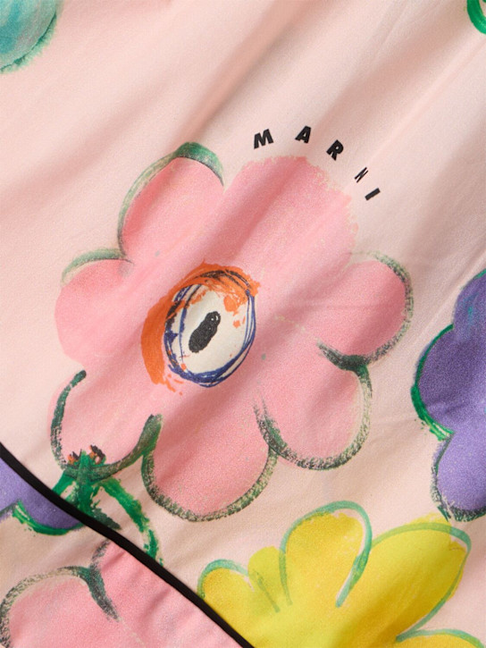 Marni Junior: Dessert Flower printed cotton skirt - Multicolor - kids-girls_1 | Luisa Via Roma