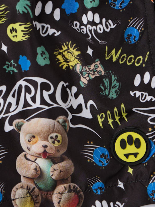 Barrow: Nylon swim shorts - Black - kids-boys_1 | Luisa Via Roma