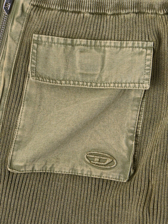 Diesel Kids: Cotton skirt - 绿色 - kids-girls_1 | Luisa Via Roma