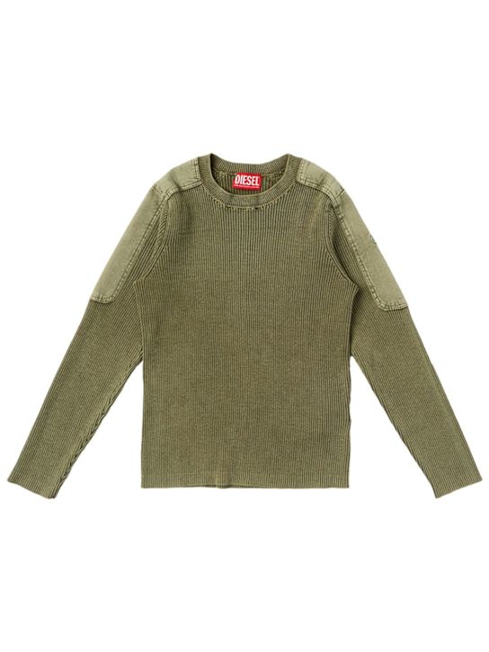Diesel Kids: Knit sweater - Verde - kids-boys_0 | Luisa Via Roma