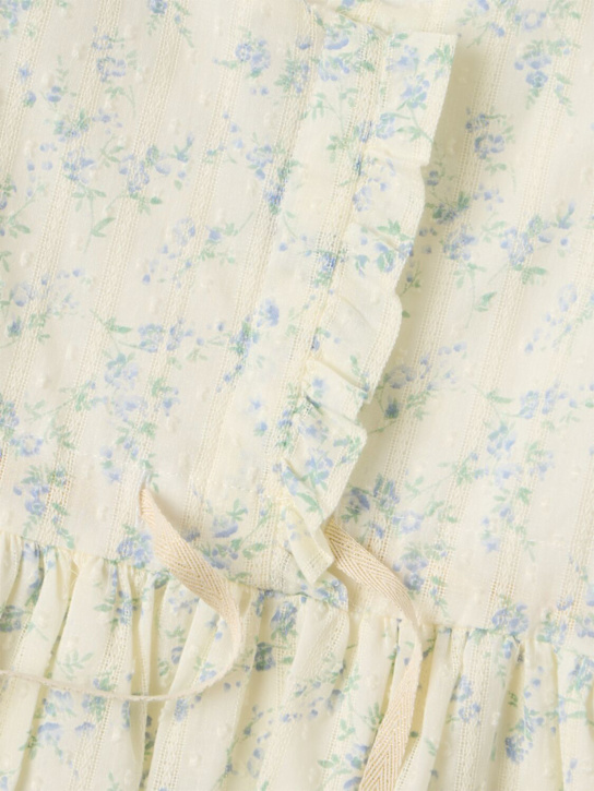 Cosmosophie: Floral printed cotton dress - Pur/Multi - kids-girls_1 | Luisa Via Roma