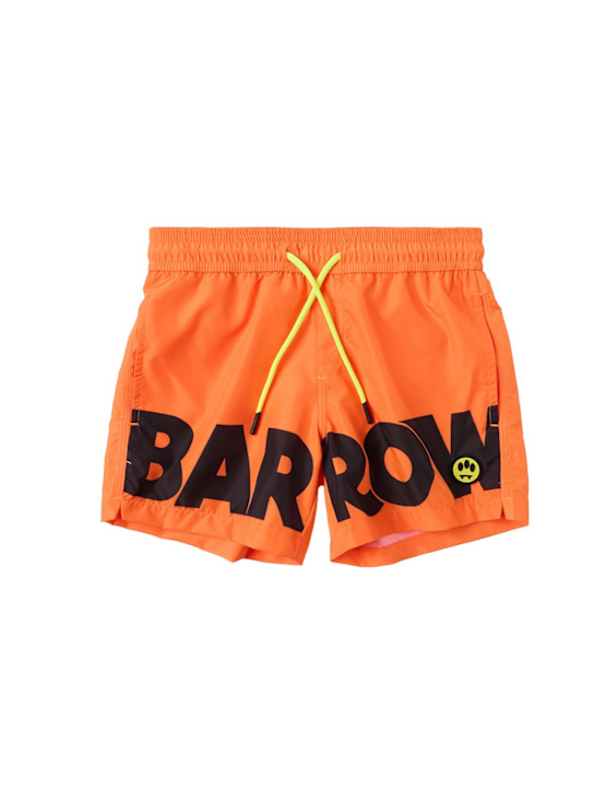 Barrow: Nylon swim shorts - Naranja Neón - kids-boys_0 | Luisa Via Roma