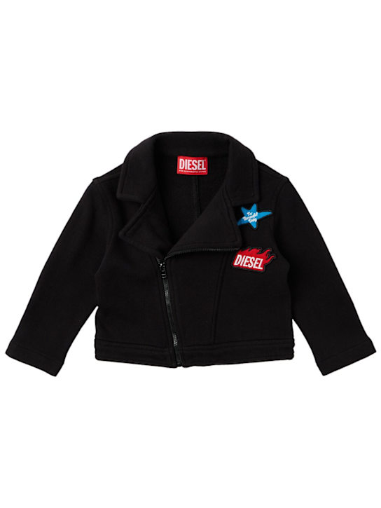 Diesel Kids: Cotton jacket - 黑色 - kids-boys_0 | Luisa Via Roma