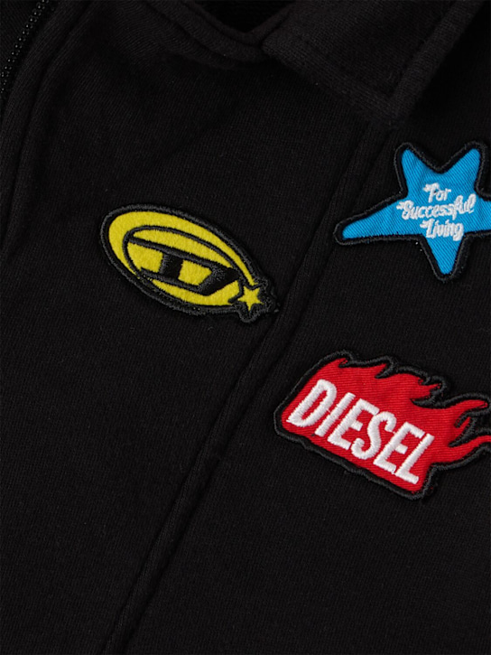 Diesel Kids: Cotton jacket - 黑色 - kids-boys_1 | Luisa Via Roma