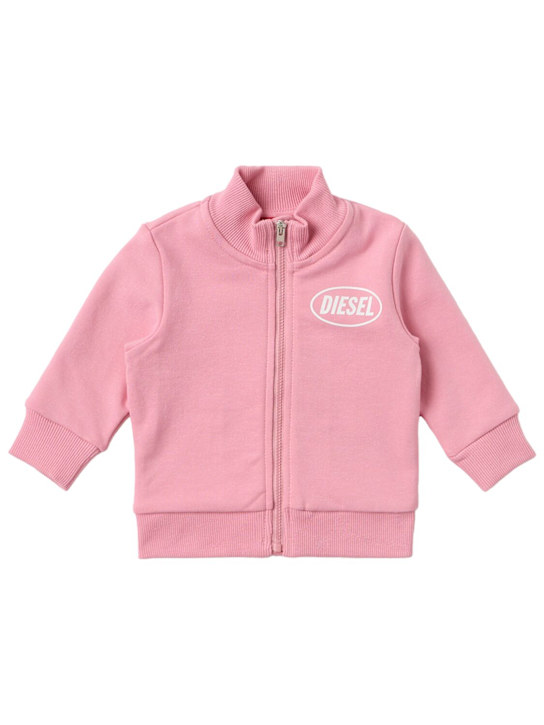 Diesel Kids: Cotton sweatshirt - Pink - kids-girls_0 | Luisa Via Roma