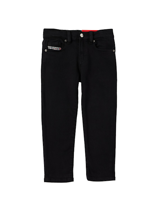 Diesel Kids: Stretch cotton jeans - 黑色 - kids-boys_0 | Luisa Via Roma