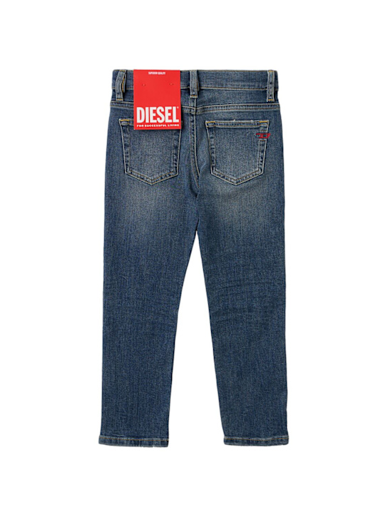 Diesel Kids: Stretch cotton jeans - 蓝色 - kids-boys_1 | Luisa Via Roma